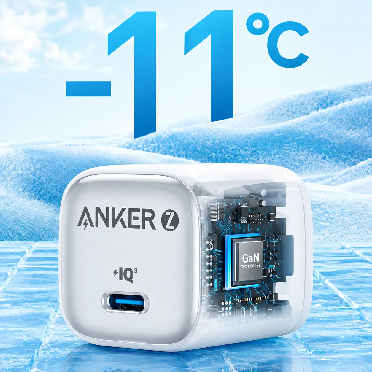 Anker Zolo 30W USB-C Fast Wall Charger with Type-C to Type-C Cable B2698