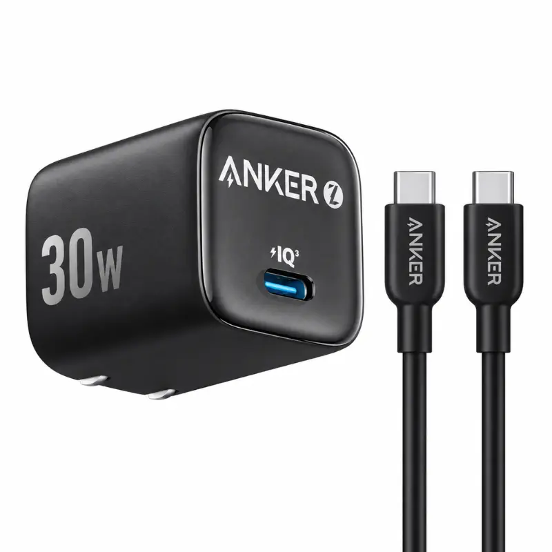 Anker Zolo 30W USB-C Fast Wall Charger with Type-C to Type-C Cable B2698