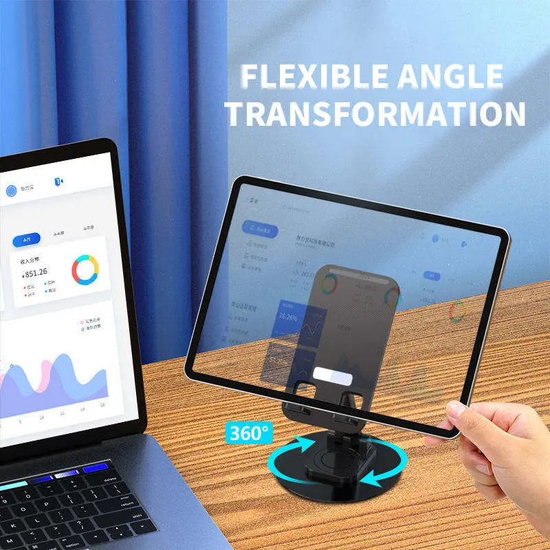 Adjustable Desktop Phone Holder Stand with 360 degree rotation
