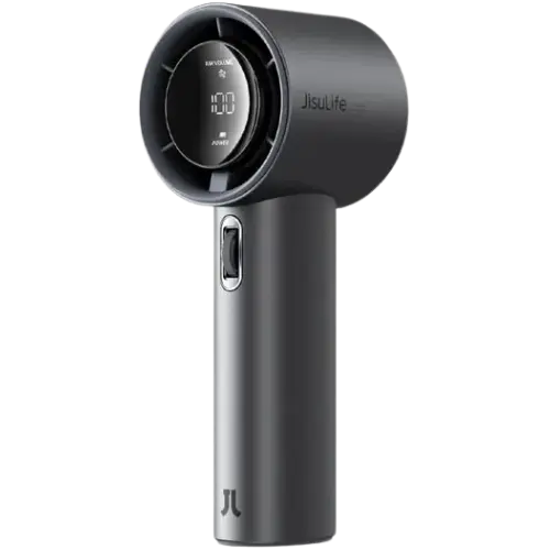 Portable Handheld Rechargeable Mini Fan with Digital Display